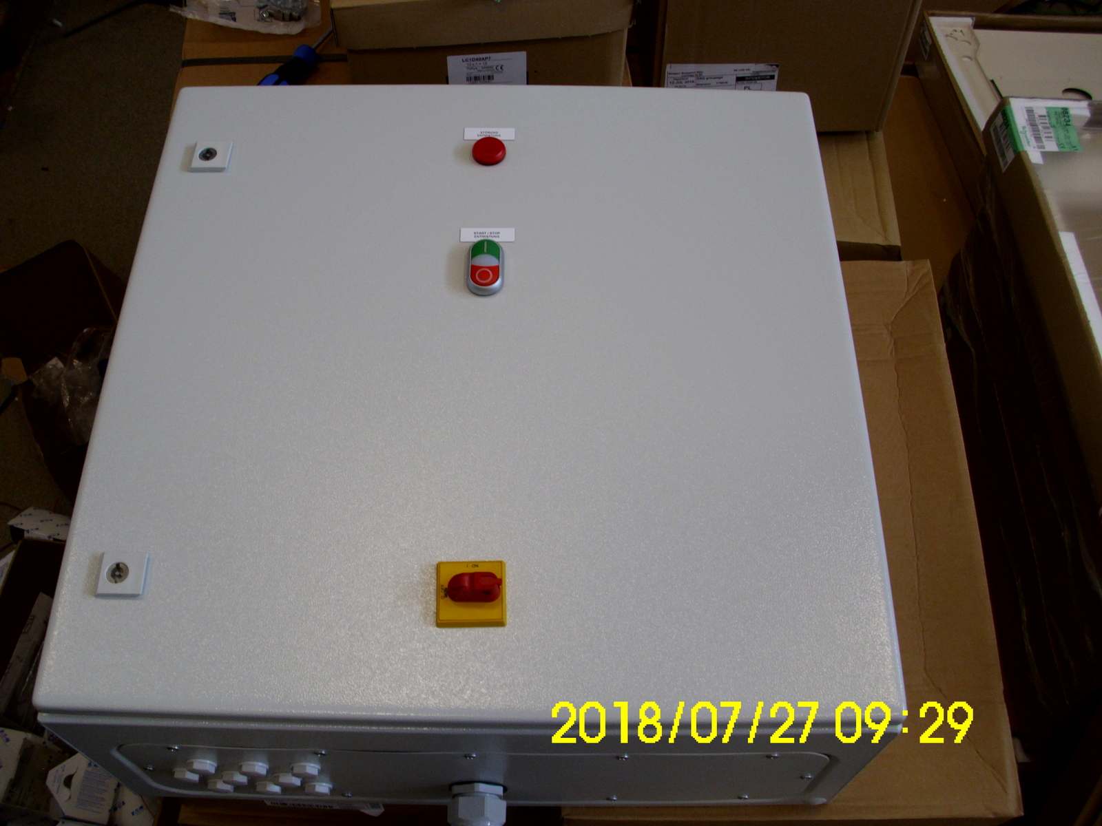 Control cabinet mucking